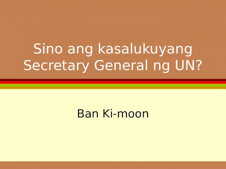 United Nations o Ang Nagkakaisang Mga Bansa